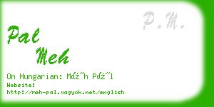 pal meh business card
